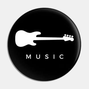 Music Bass Guitar Pin