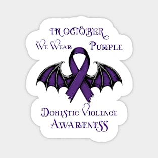 In October We Wear Purple Magnet