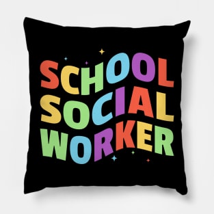 School Social Worker Pillow