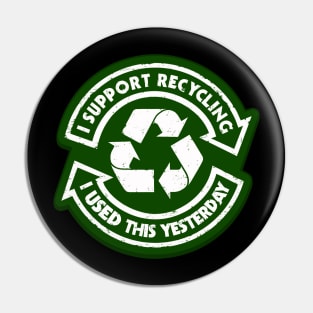 Please Recycle Pin