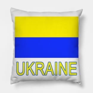 The Pride of Ukraine - Ukrainian Flag Design Pillow