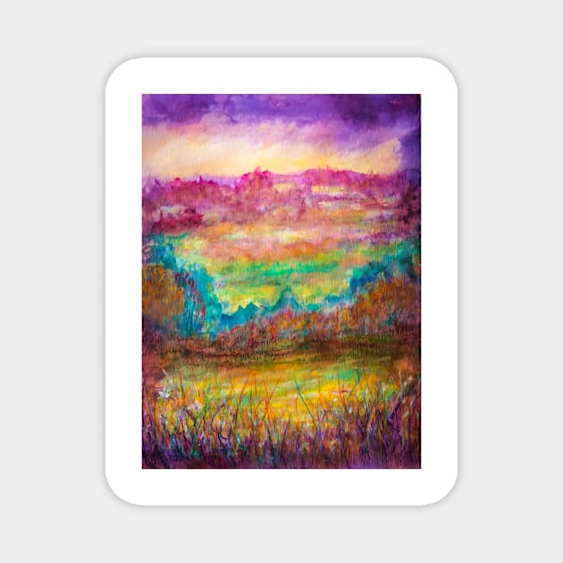 Autumn landscape 2 Magnet by redwitchart