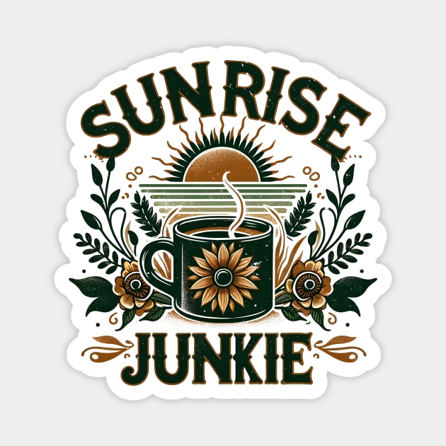 Sunrise Junkie Cottage Magnet by Sideways Tees