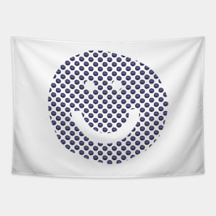 Smiley Face Pattern Very Peri Periwinkle Color of the Year 2022 Tapestry