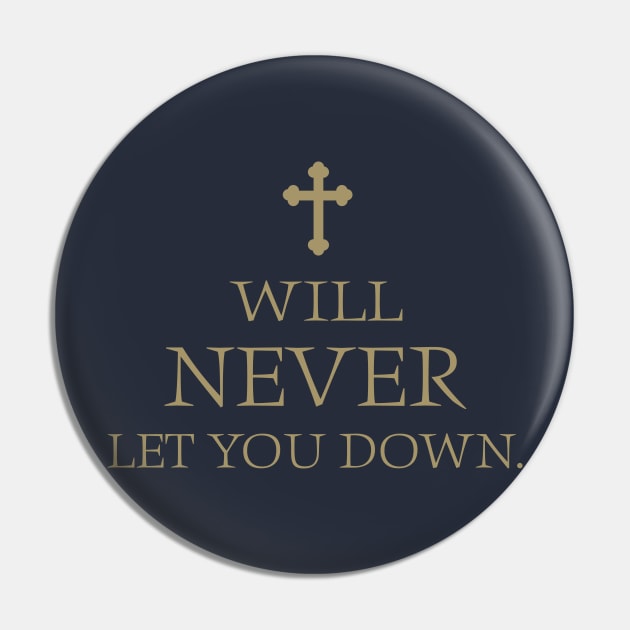 I Will Never Let You Down Gold Cross Hebrews 13 5 Pin by Teenugs