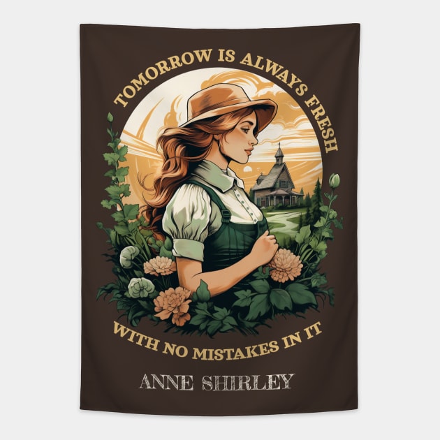 Anne of Green Gables, Bookish Classic Literature Tapestry by OutfittersAve