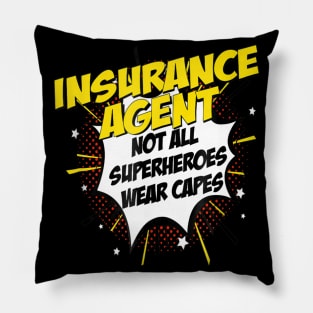 Insurance Agent Superhero Comic Superpower Pillow