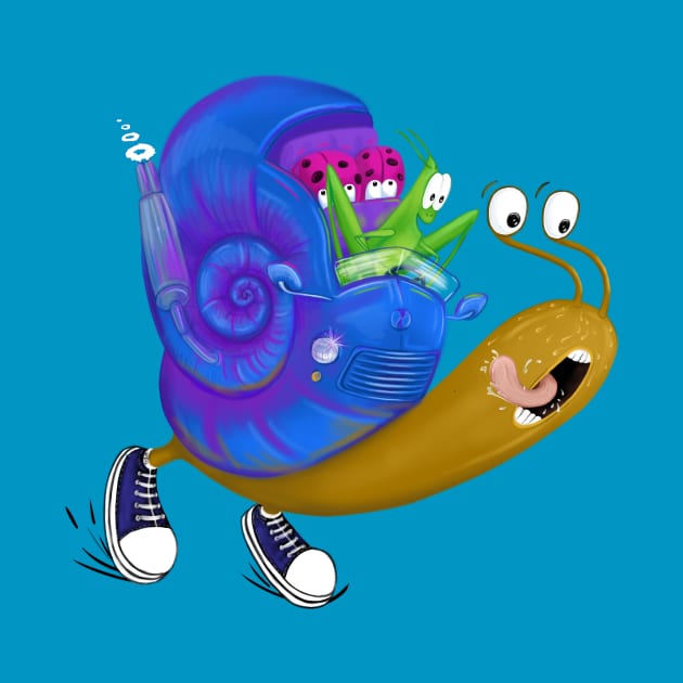 Snail car by ruta13art