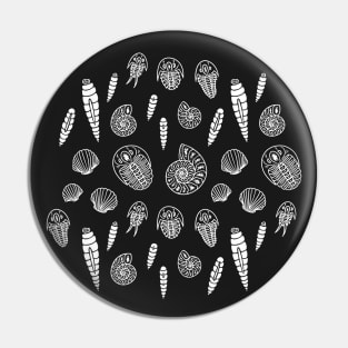 Paleozoic Fossil Pattern: Dark Pin