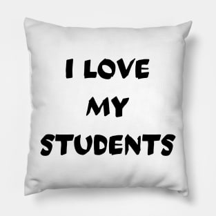 I Love My Students Pillow