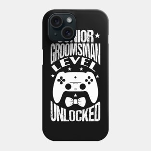 Junior Groomsman Level Unlocked Wedding Party Phone Case