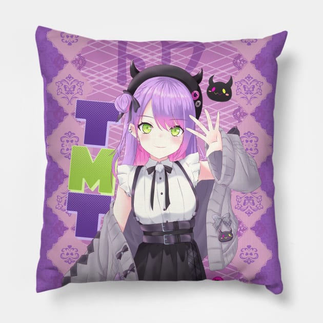 hololive tokoyami towa Pillow by naderu