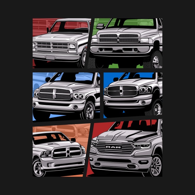 Pick up Truck Generations by pujartwork