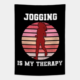 Jogging Is My Therapy Tapestry