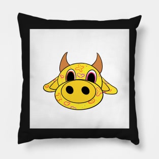 Yellow Cute cow Pillow