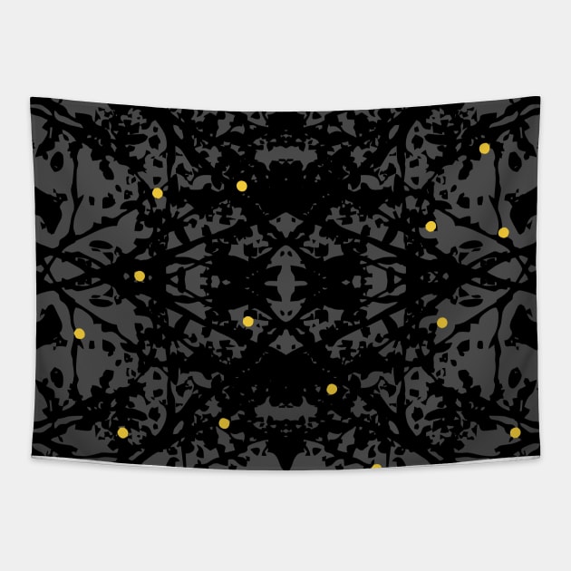 Nocturnal Polka Dots Tapestry by Tārā Design Studio