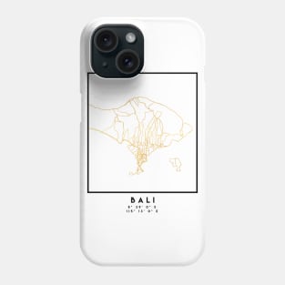 BALI INDONESIA CITY STREET MAP ART Phone Case