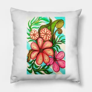 Floral Tropical Pillow