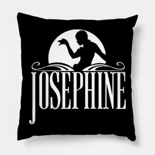 Josephine Baker white logo Pillow