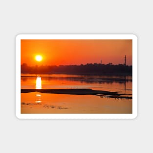 Egypt. Sunset on Nile river. Magnet