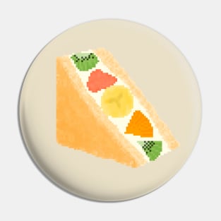 Fruit sandwich pixel art Pin