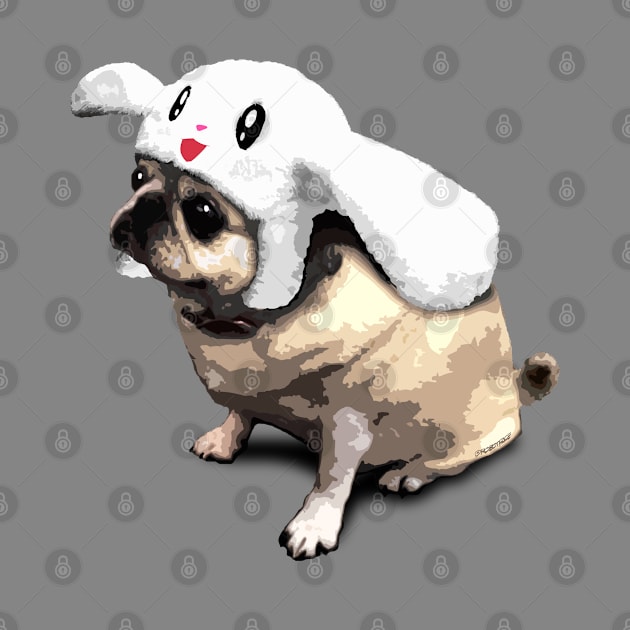 Bunny Pug by robotface