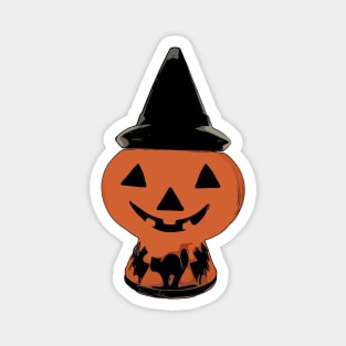 Witch Hat Pumpkin Blow Mold Magnet