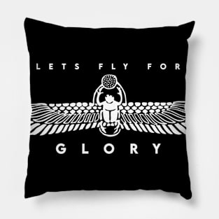 Fly for the glory isis wings Pillow