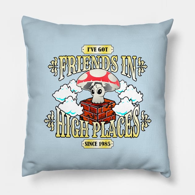 High Places Super Mushroom New Pillow by BuzzArt