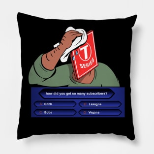 Pewdiepie VS T series Pillow