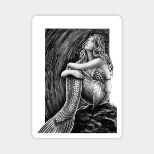 Longing Mermaid - Inktober 2020 Magnet