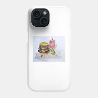 Double Cheeseburger Please Phone Case