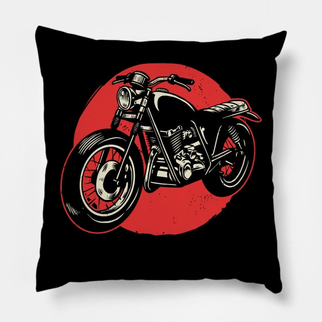 Naked Retro Bike Pillow by Poyfriend