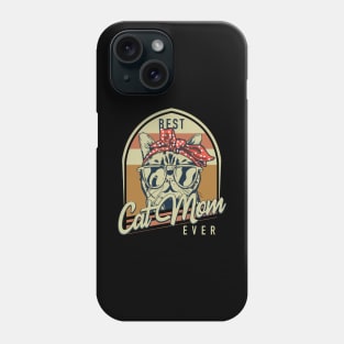 Best Cat Mom Ever Vintage Cats Mom Phone Case