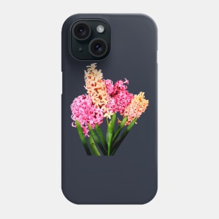Hyacinths - Orange and Pink Hyacinths Phone Case