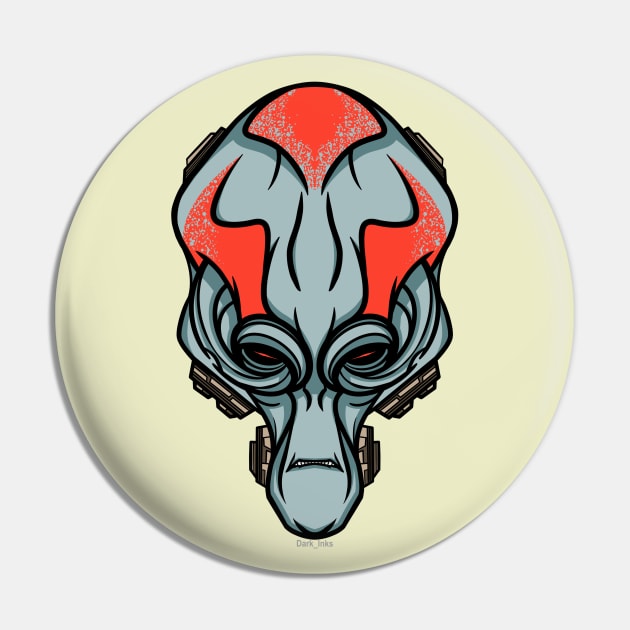 Roswell Alien Grey Pin by Dark_Inks