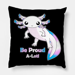 Transgender Pride Axolotl Pillow