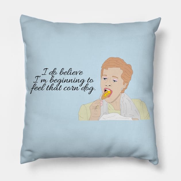 The Queen's Corn Dog Pillow by PlanetWeirdPod