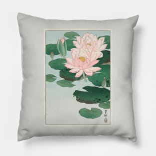 Ohara Koson, Water Lily Pillow