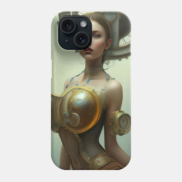 steampunk victorian woman Phone Case by animegirlnft