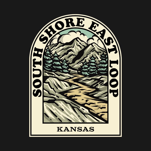 South Shore East Loop Kansas hiking backpacking trail by HalpinDesign