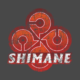 Shimane Prefecture Japanese Symbol Distressed T-Shirt