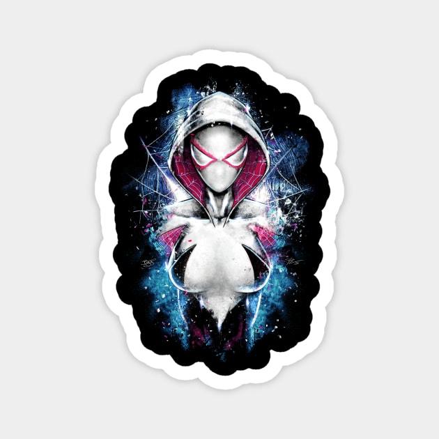 Epic Spider Gwen Bust Portrait Magnet by KoLabs