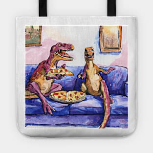 T-Rex Pizza party Tote