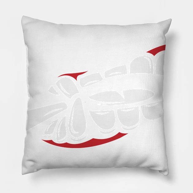 scary teeth face mask Pillow by PIIZ