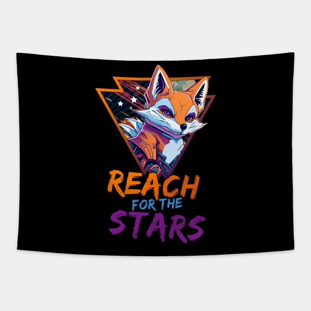 Reach for the stars Tapestry by Rusty Lynx Design