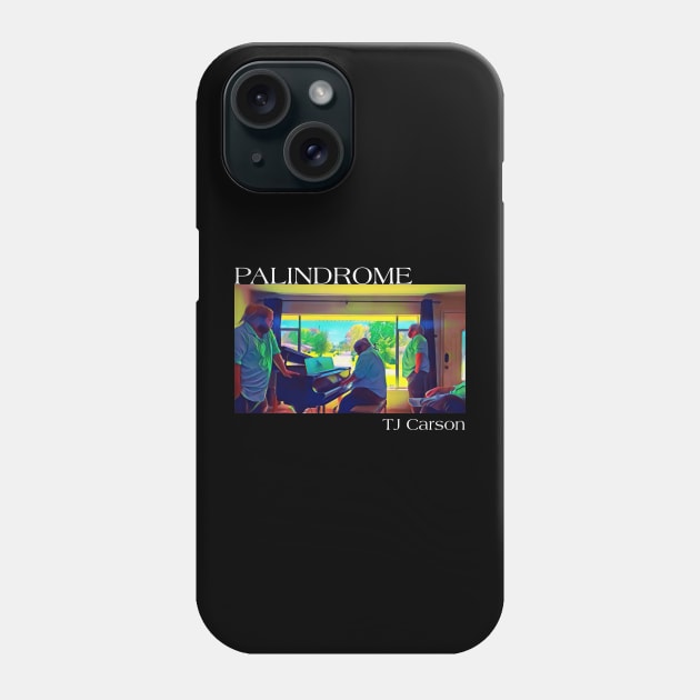 Palindrome Color Drawn (White Text) Phone Case by tcarsonj