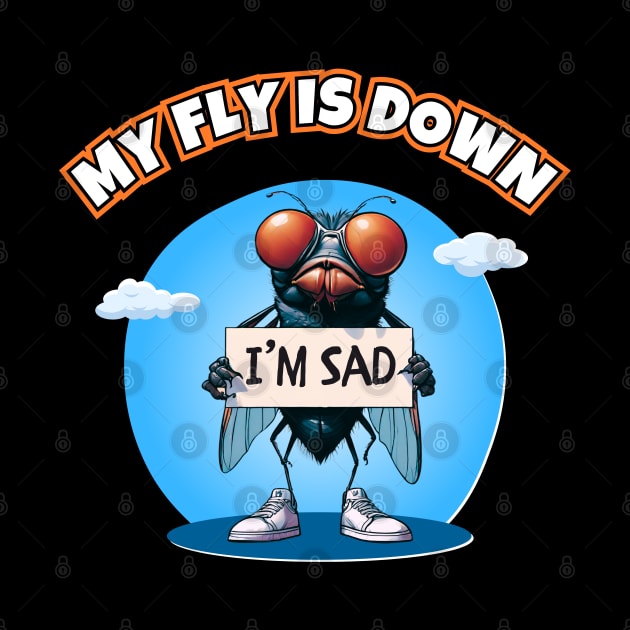 My Fly Is Down by Kenny The Bartender's Tee Emporium