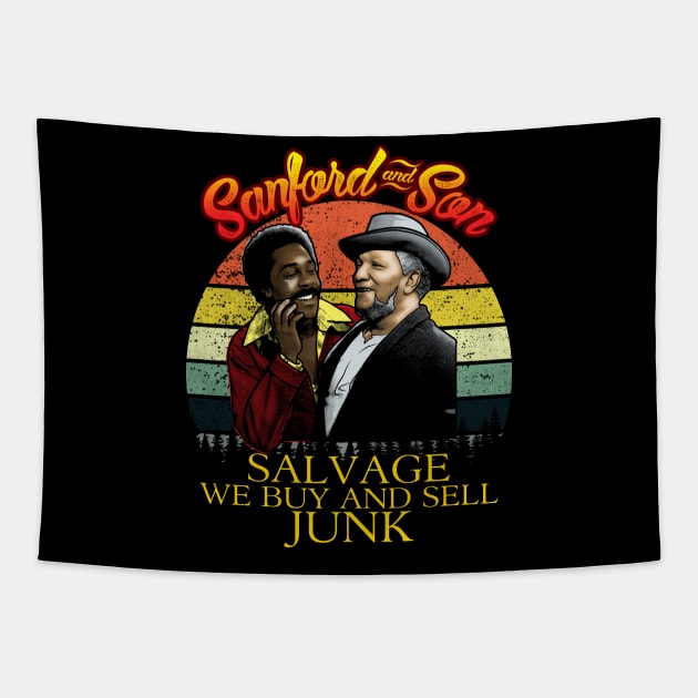 Sanford and Son Salvage we buy and sell junk Tapestry by swarpetchracaig