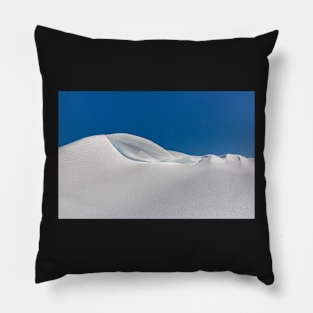 Snow Drift Against a Blue Sky Pillow